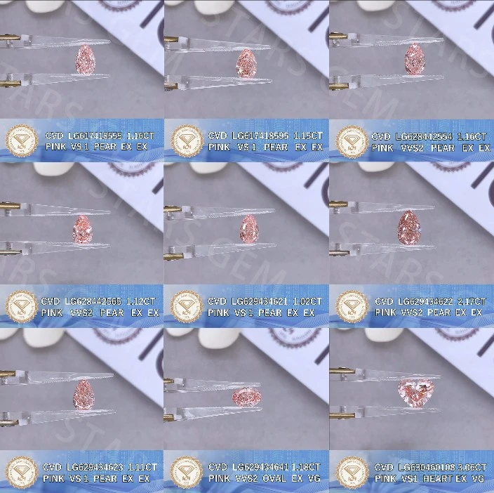 Lab Created Pink Diamond With IGI Certiticates